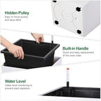 Garvee 30" Tall Planters Set of 2, Outdoor＆Indoor Planter Pots - Image 4
