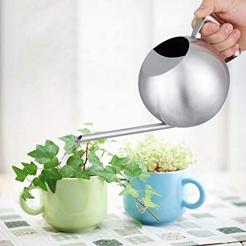 Round Watering Can, 1000mL Steel Long Mouth Small Indoor Pot - Image 3