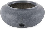 HC Companies Versatile 21 Inch Round Natural Decorative Plastic Outdoor Garden Hose Storage Pot with Side Hole for Faucet Connection, Granite - Image 6
