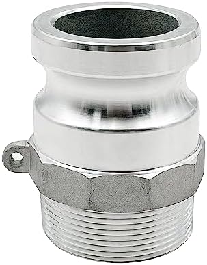 SAFBY Fire Hose Nozzle NPSH/NPT Thermoplastic Fire Equipment Spray Jet Fog with Aluminum Female and Male Fitting (1 inch brass set) - Image 5