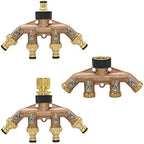 Hose Connector Adapter Garden Water Pipe With 3/4" Thread 4-way Diverter Brass Garden Faucet Diverter Four Valve Group Irrigation Valve Quick Connector 1pcs (Color : A) by Unknown