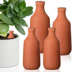 DoubleFill Ollas Terracotta Watering Pots, 10,16,24 oz, 4 Pcs by DoubleFill