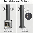 Yard Antifreeze Cracking Floor-Standing Water Spigot,Stainless Steel Vertical Water Hydrant,with Hose Holder,Freestanding Garden Waters Column for Car Watering - Image 7