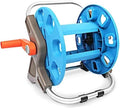 Garden Hose Reel,Wall/Floor Mounted Retractable Hose Reel for Garden, Lawn, Farm, Car Washes Outside Water Pipe Rack Winding Tool Hose Reels (Color : Blue, Size : Large) by Unknown