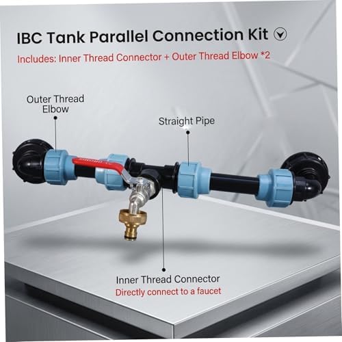 Rain Barrel Diverter Kit, Heavy Duty, 2 Barrel Compatible - Image 2