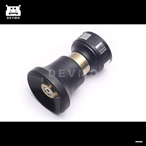 DEVMO Garden Hose Water Nozzle Pressure Sprayer Deluxe Solid Brass Fire Fireman Style Hose Nozzle Heavy Duty - Image 2