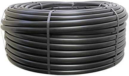 Drip Depot Black Polyethylene Tubing, 3/4" (0.820" ID x 0.940" OD), Length - 500ft, UV Resistant, Agricultural Grade, 60 PSI Rated Drip Irrigation by Drip+Depot