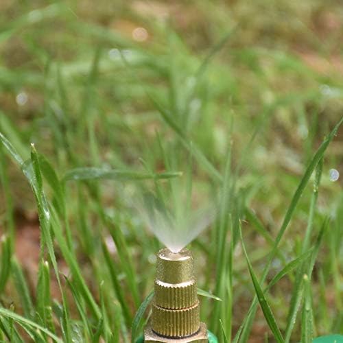 Garden Lawn Sprinkler Irrigation System Brass Misting Nozzle 1/2 Male Adjustable Hose Nozzles Water Spray to Greenhouse Strawberry Watering 12pcs - Image 5