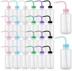 Dandat 24 Pcs 8 oz Squeeze Bottles, Clear Lash Dispensers with Scales by Dandat