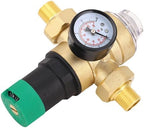 LiebeWH Water Pressure Regulator, Adjustable Brass Reducer with Filter, 0.1 to 122F Pressure Meter for Garden and RV Use (3/4 inch (DN20)) - Image 3