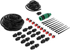 10m 8/11 Hose Adjustable Drippers Tee Kit Garden Automatic Watering Drip Irrigation System - Image 5