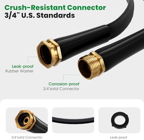 Garden Hose 50FT, Non-Expanding Water Hose Ultra Lightweight - Image 4
