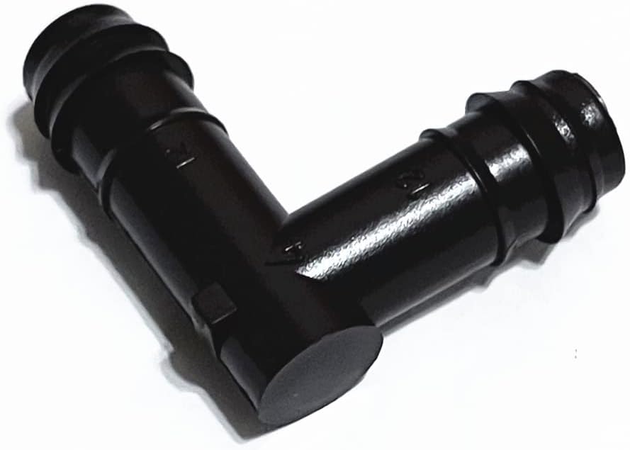 NETAFITM Drip Irrigation Barbed Fittings,3/8" 12MM Drip Tubing Coupler Elbow Tee Reducer (Elbow - 12mm (3/8"), 25 Count) by PRO.FASHION