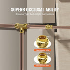 VEVOR Brass Pipe Fittings Push-Fit,Straight-Through,1/2"-3/4" 12PCS - Image 6