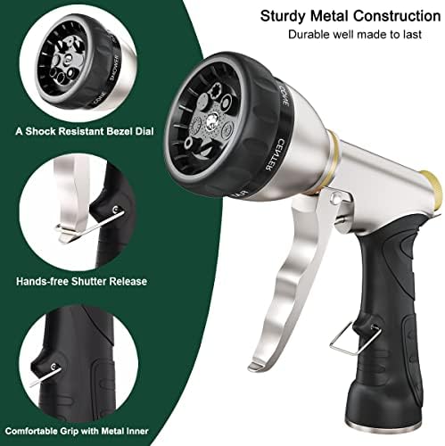 FANHAO Metal Lawn Sprinkler for Yard+Metal Water Hose Nozzle Sprayer - Image 3