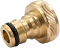 Expandable Garden Hose Repair Kit Brass Female Water Hose Quick Connection Adapter 25mm Universal Parts for Washing Car, Garden Watering, Irrigation(10Pcs) by Unknown