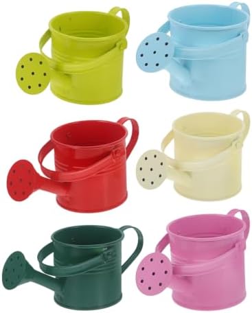 Cabilock Metal Watering Cans, 6-Color Pack for Kids and Gardens by cabilock