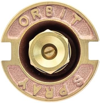 5-Pack Orbit 54070 Brass Pop-Up Flush Head Sprinkler with Full Pattern Spray Nozzle - Image 4