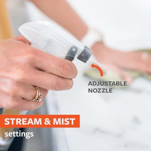 Full Circle Bottle Service-Refillable Glass Spray Bottle-Versatile Stream & Mist Options,Bamboo with Protective Silicone Boot-Ideal for Non-Toxic Cleaning Solutions & Plant Care,16oz Gray,3 Pack - Image 4