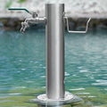 Freestanding Stainless Steel Garden Water Column - Durable Outdoor Tap & Hose Stand for Irrigation, Washing, and Yard Fountain, Floor Mounted Hydrant by Unknown