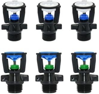 1pc 360 Degree Rotating Garden Watering Sprinkler 1/2" Male Thread Irrigation Nozzle for Farm and Lawn(J) by Unknown