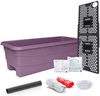 EarthBox 80606.01 Junior Garden Kit, Standard, Eggplant, Plastic, Indoor/Outdoor, 23"L x 9.5"W x 7.25"H by EarthBox