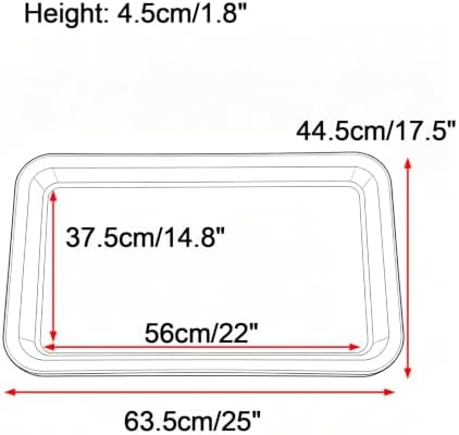 Durable Rectangular Resin Potted Plant Trays, Planter Water Tray - Image 2