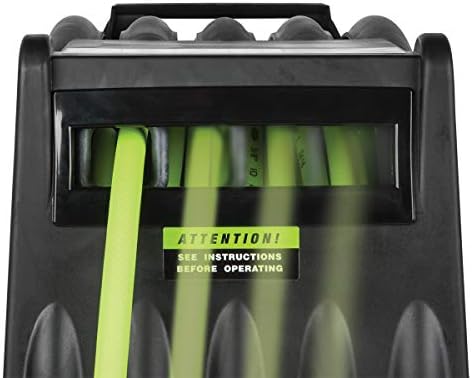 Flexzilla Levelwind Retractable Air Hose Reel, 3/8 in. x 75 ft., Heavy Duty, Lightweight, Hybrid, ZillaGreen - L8306FZ - Image 4