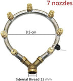 Garden Lawn Sprinkler Irrigation System M14*1.5MM Adjustable Ring Atomizing Nozzle 1/2 Inch External Thread Filter Garden Agricultural Irrigation Mist Cooling Nozzle (Color : 7 Nozzle) - Image 2