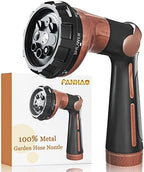 FANHAO Heavy Duty Garden Hose Nozzle, Metal Hose Sprayer Easy Thumb Control by FANHAO