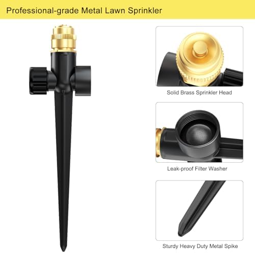 FANHAO Professional Garden Hose Nozzle + 2 Pack Lawn Sprinkler - Image 4