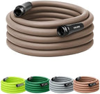 Flexzilla Colors Garden Hose 5/8 in. x 50 ft., Lightweight All-Weather Water Hose, Durable and Flexible, Leak-Free Connections, Brown Mulch by Flexzilla