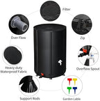 Collapsible Rain Barrel,Portable Water Storage Tank,Rainwater Collection System Downspout,Water Catcher Container with Filter Spigot Overflow Kit (100 Gallon) - Image 3