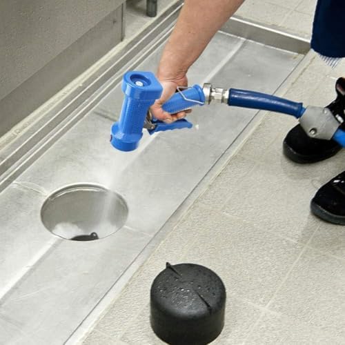 High Pressure Garden Hose Nozzle - Heavy Duty Copper Water Sprayer with Rubber Cover and Auto Shut Off - G1/2 in Thread for Kitchen Floor Car Washing, 20mm Female Thread - Image 3
