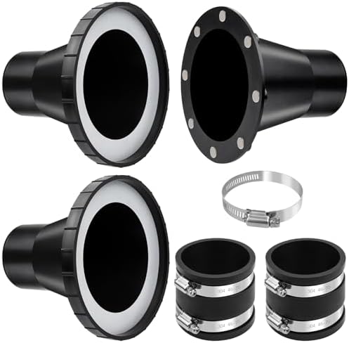 4" to 2-1/2" Magnetic Dust Collection Fittings for 2.5”Woodwork Vacuum Hose by JIANBENKJ
