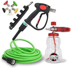 High Pressure Washer Spray Gun Max 4500PSI & Foam Cannon 32oz & Kink Resistant Hose 32ft Kit, Compatible with Some of Kar-cher, Ryobi, Greenworks, CRAFTSMAN, Ideal for Home & Outdoor Cleaning,Car Wash by BEARFORCE
