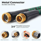 Expandable Garden Hose 100 ft with 10 Function Spray Nozzle, Flexible, Kink Free, Leak-Proof, Ultra Lightweight Retractable Stretch Water Hose 100ft for Yard, Lawn, Car Wash and Outdoor (Black Green) - Image 4