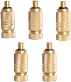 10 Pack 6MM Misting System Nozzle with 1/4" Slip Lock Fog Mist Nozzle Connector, High Pressure Brass Mister Head Clogging-Prevent for Landscaping, Air Humidification(Size:Orifice 0.6mm,) - Image 6