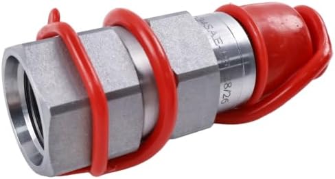 FridayParts Hydraulic Male Flat Face Coupler AT312470 Compatible for John Deere 110 240 250 260 270 315 317 320 325 328 332 410G 310G 320D 318D 310SG (Male Flat Face Coupler) - Image 3
