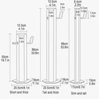 Freestanding Vertical Garden Water Column with Faucet, Durable Hose Stand for Patio & Backyard - Antifreeze Outdoor Water Tap, Ideal for Villa & Park Use - Image 2