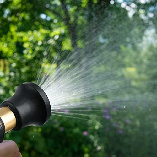 Hose Nozzle, Lichamp 4 Pack Brass Fireman Style Garden Water Sprayer - Image 5