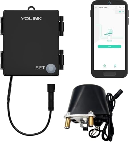 YoLink Smart Water Valve Controller, with Non-Smart Water Valve Manipulator, 1/4 Mile World's Longest Range, Water Valve Compatible with Alexa/Google Assistant, IFTTT - YoLink Hub Required by YoLink