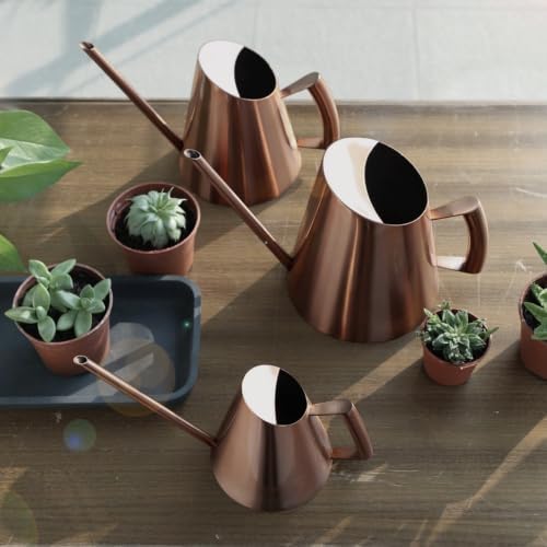 Stainless Steel Indoor Watering Can with Long Spout, Bronze - Image 6