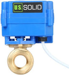 U.S. Solid Motorized Ball Valve- 1/2" Brass Ball Valve with Full Port, 9-24V AC/DC and 2 Wire Auto Return Setup, Normally Open - Image 2