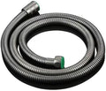 1.5m/2m Heavy-Duty Stainless Steel Shower Hose - Flexible, Anti-Explosion, Durable Gunmetal Grey Water Pipe - 200cm Length, 1 PC for Ultimate Shower Experience by Unknown