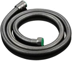 1.5m/2m Heavy-Duty Stainless Steel Shower Hose - Flexible, Anti-Explosion, Durable Gunmetal Grey Water Pipe - 200cm Length, 1 PC for Ultimate Shower Experience by Unknown