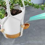GARDIFE Hanging Planters for Indoor Plants,5Pcs Hanging Basket for Indoor Boho Home Decor,Macrame Plant Hanger,35 Inches,29Inch,23Inch, Ivory,Self Watering Planters, 7/6.5/6/5.5/5 Inch,White&White - Image 6