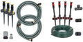 Melnor 65191AMZ Adjustable Spike Sprinkler Bundle with Eden 98063 Multi-Adjustable Flex Design Above Ground Irrigation Garden Sprinkler System by Unknown
