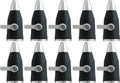 Generic 10-Pack Hose-End Zinc Sweeper Nozzle with Shut Off, Black by Unknown