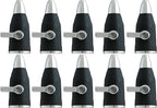 Generic 10-Pack Hose-End Zinc Sweeper Nozzle with Shut Off, Black by Unknown